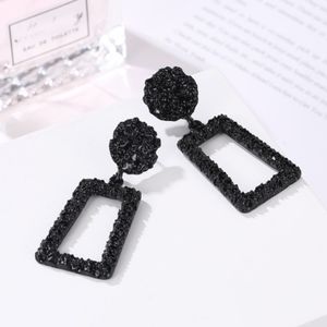 Black dangle earrings
